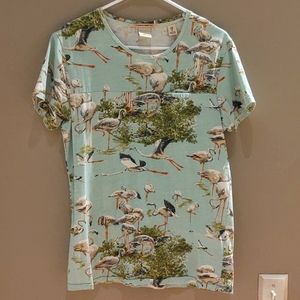Scotch & Soda flamingo graphic tee